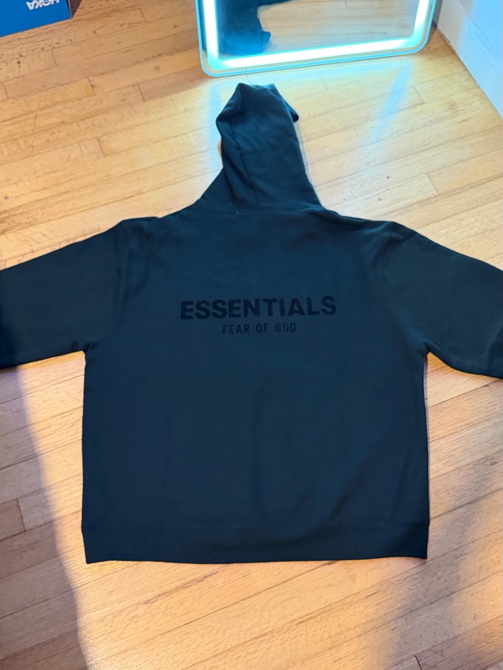 Fear of God Essentials Black Pullover Hoodie